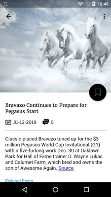 Horse Racing Latest News android App screenshot 4